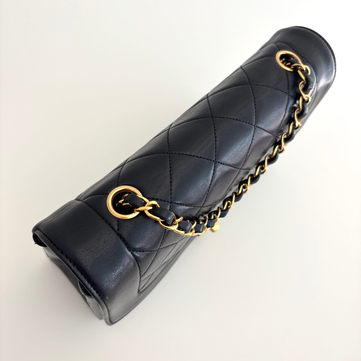 CHANEL Lambskin Diana Medium Black