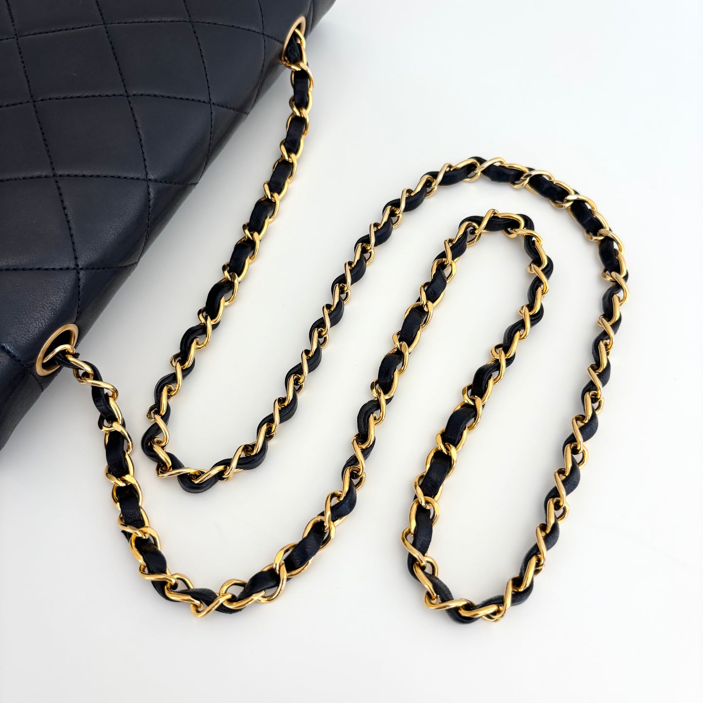 CHANEL Lambskin Diana Medium Black