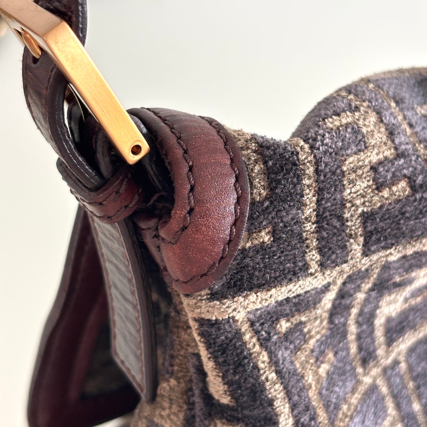 FENDI Zucca Velvet Mamma Baguette