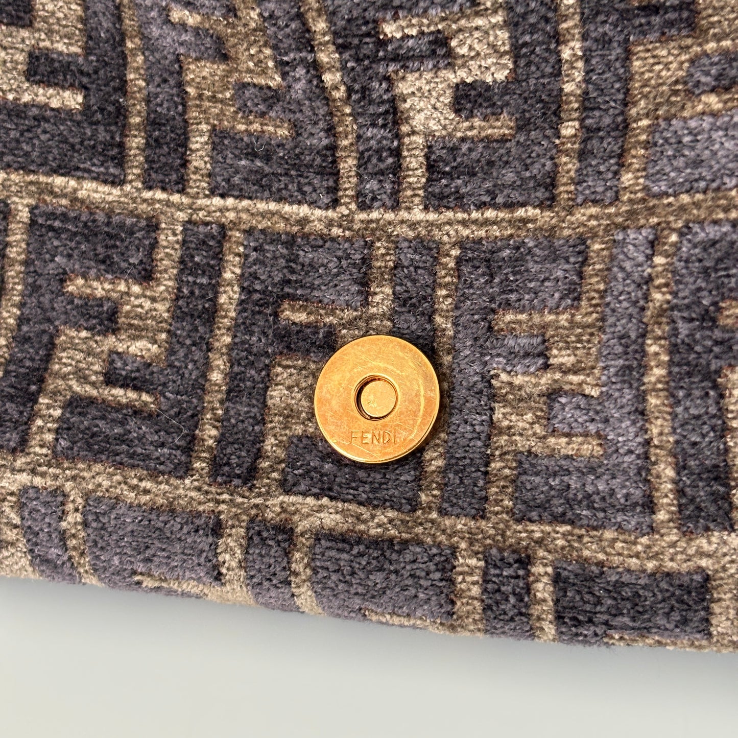 FENDI Zucca Velvet Mamma Baguette