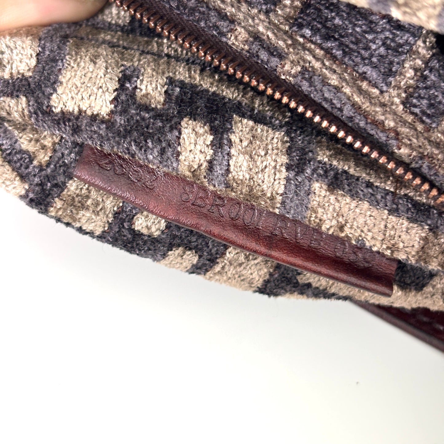 FENDI Zucca Velvet Mamma Baguette