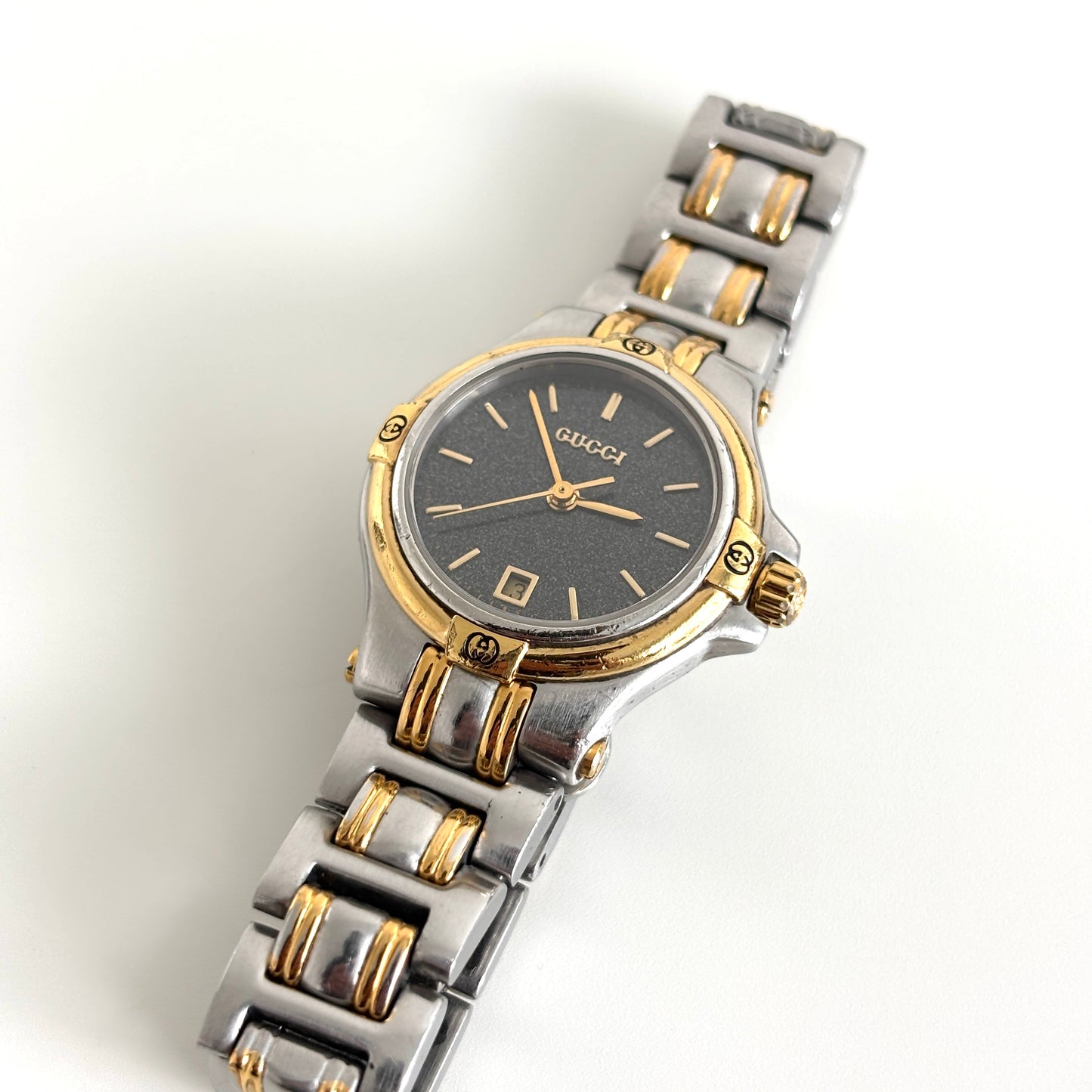 GUCCI 9040L Steel Watch Two-tone