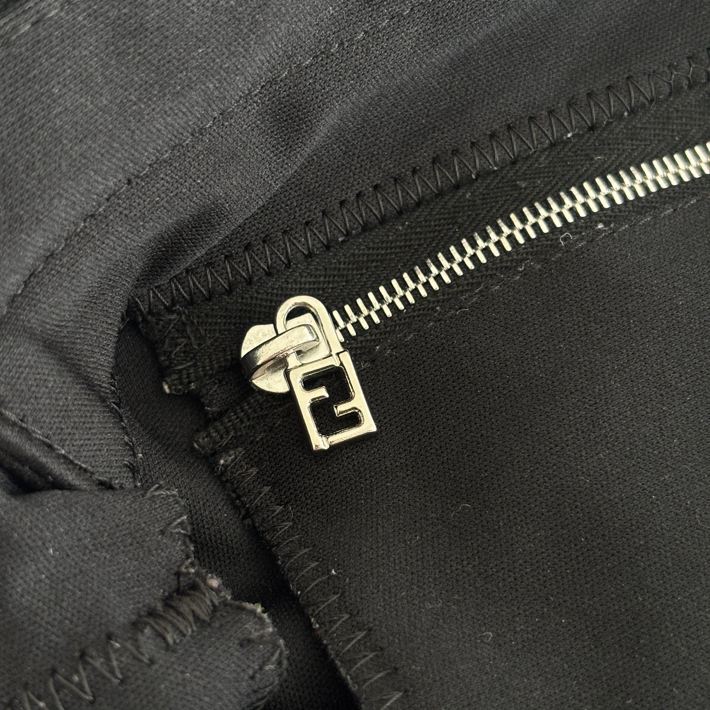 FENDI Neoprene Baguette Black