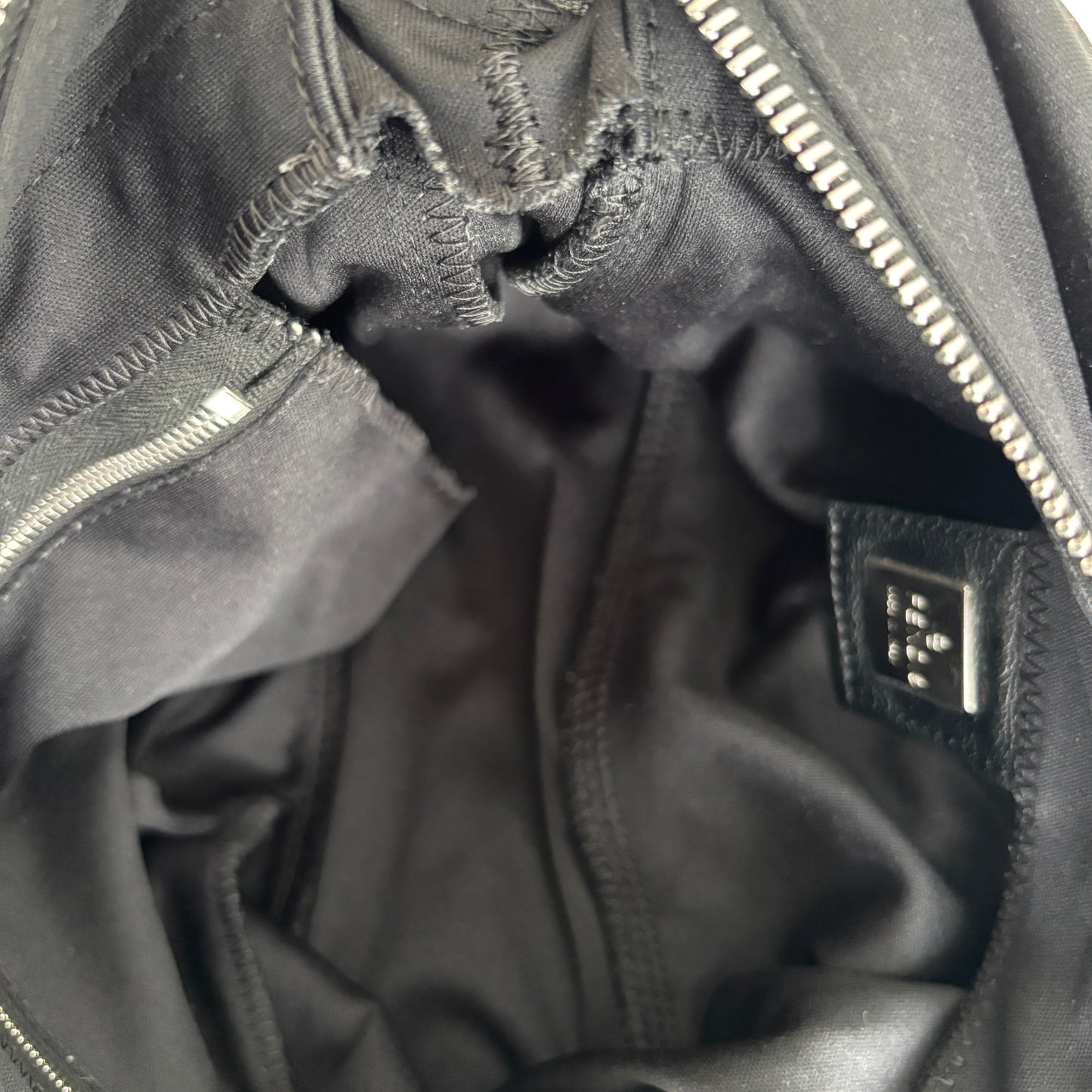 FENDI Neoprene Baguette Black