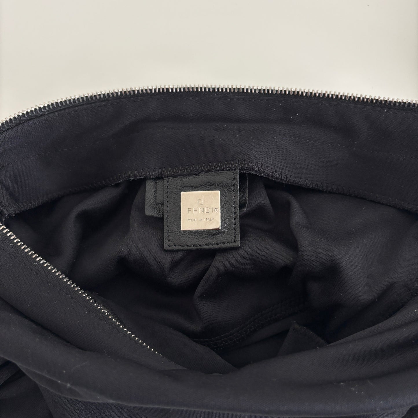 FENDI Neoprene Baguette Black