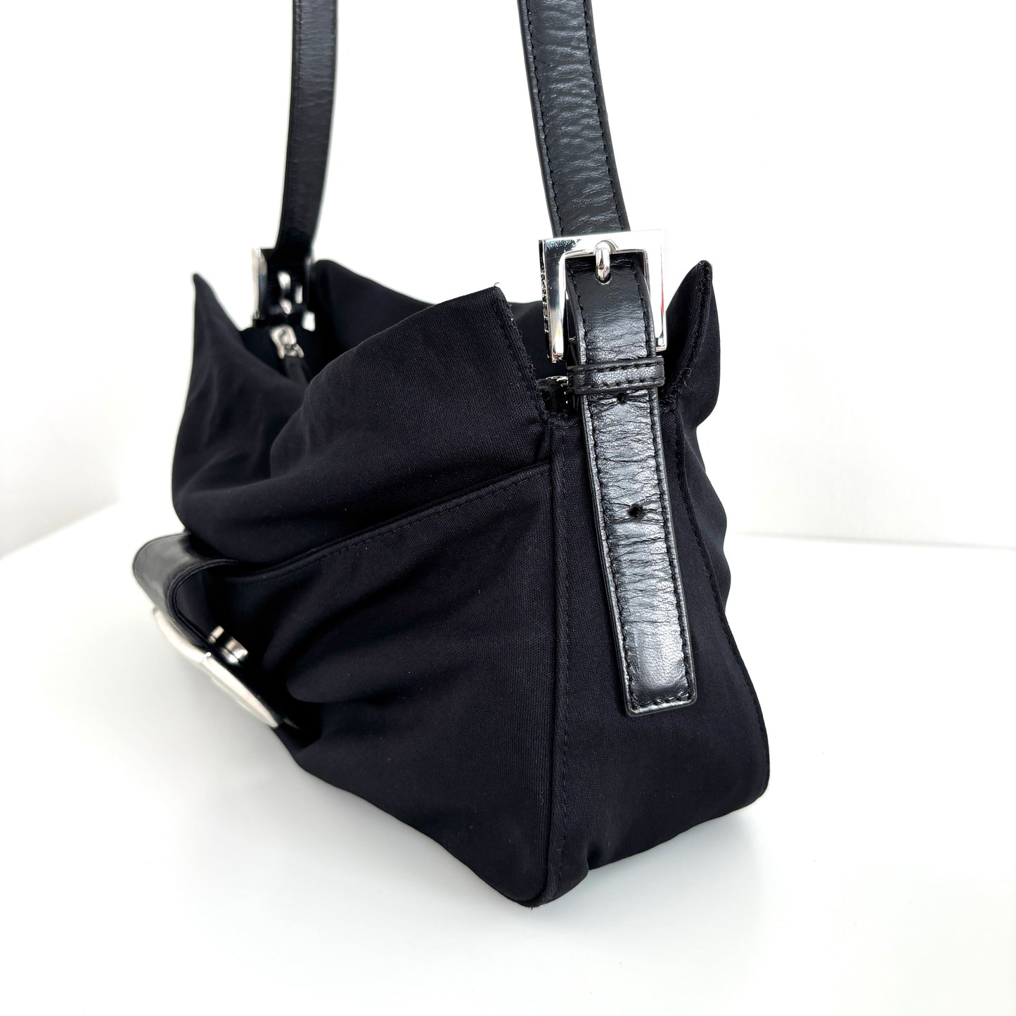 FENDI Neoprene Baguette Black