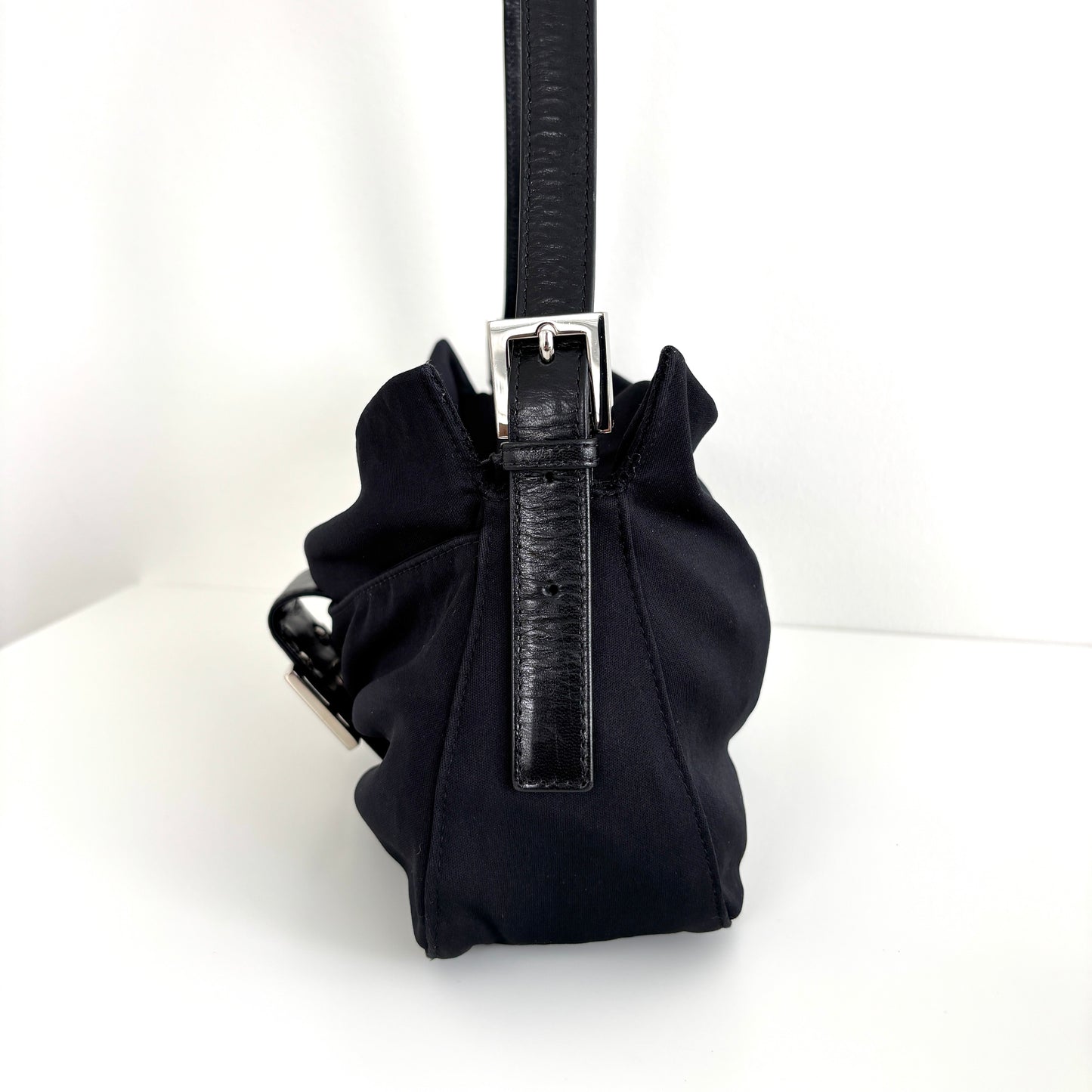 FENDI Neoprene Baguette Black