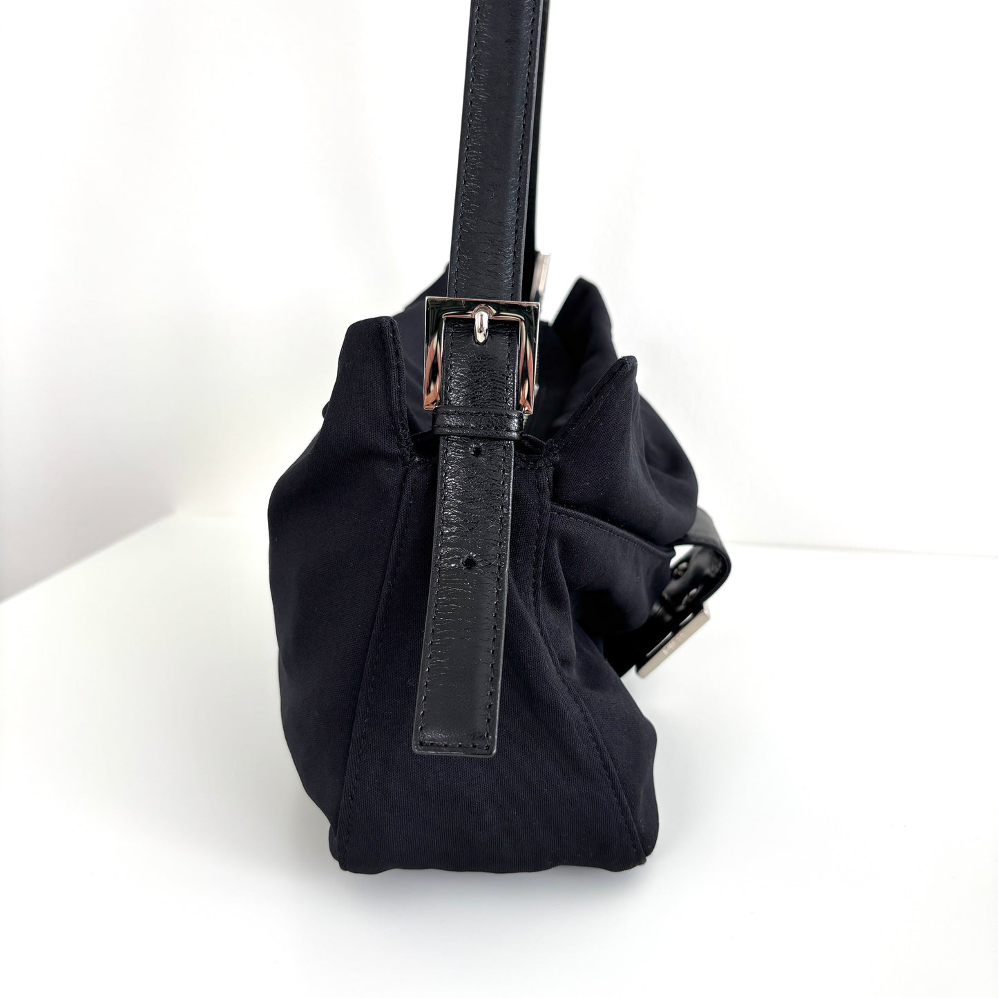 FENDI Neoprene Baguette Black