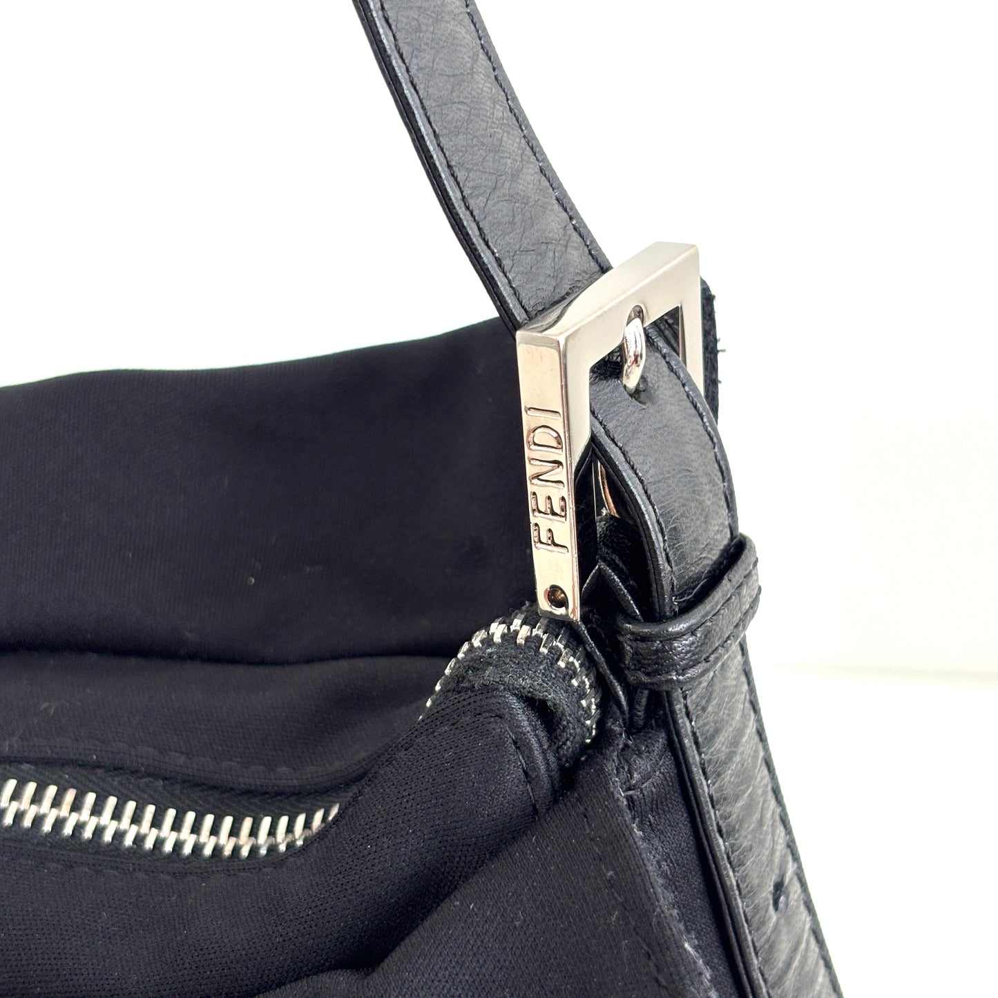FENDI Neoprene Baguette Black