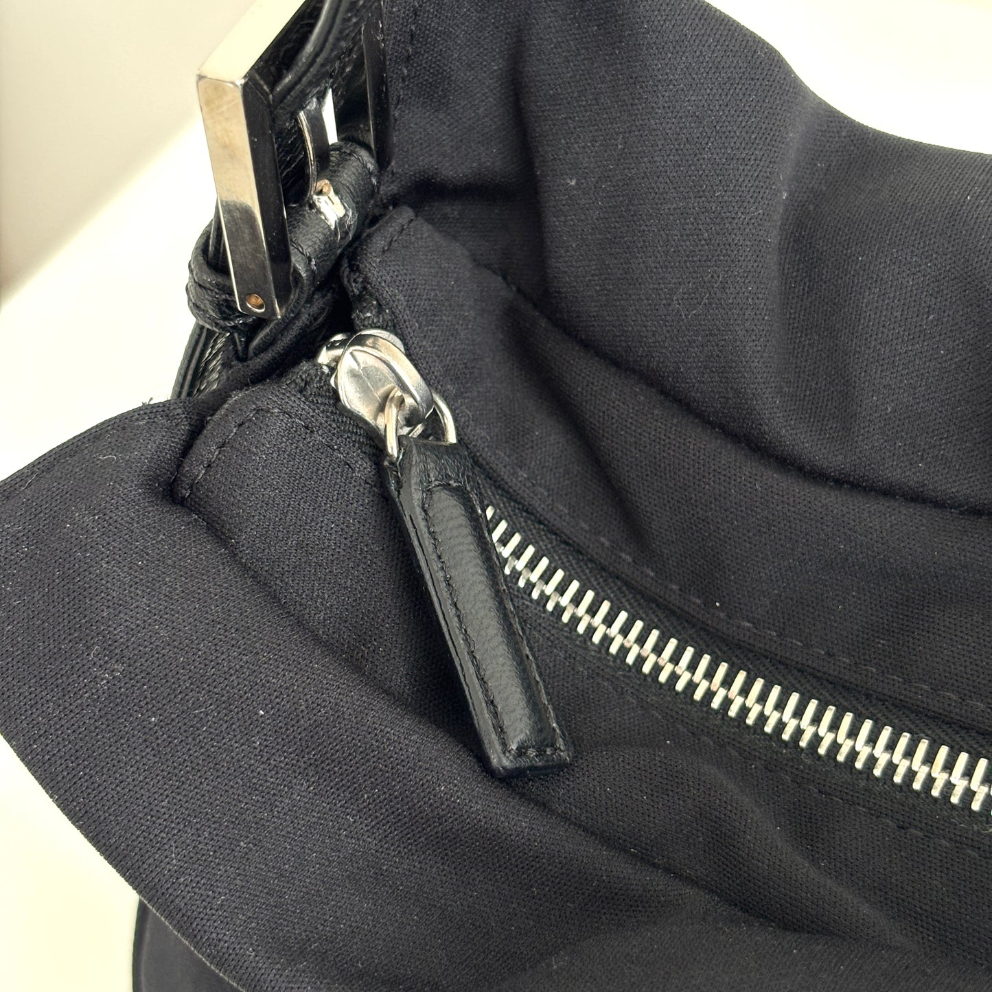 FENDI Neoprene Baguette Black