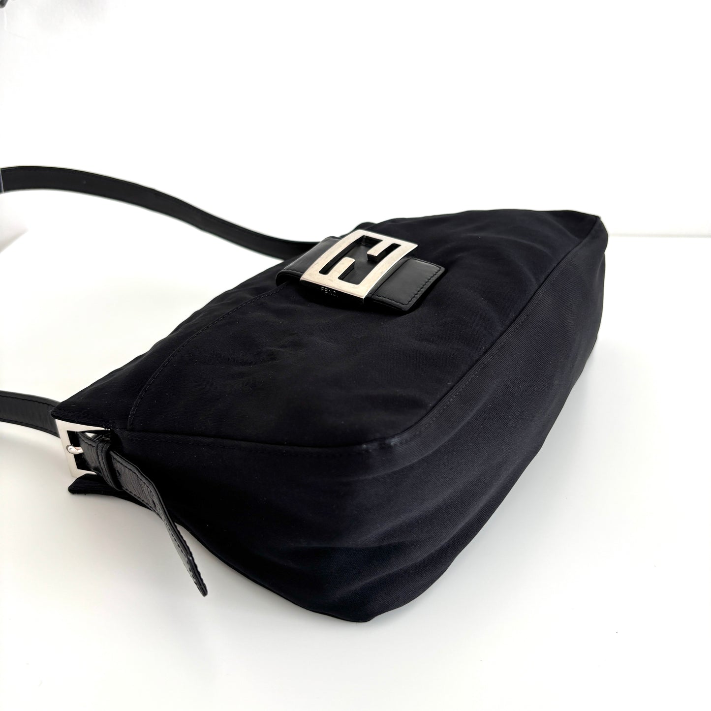 FENDI Neoprene Baguette Black