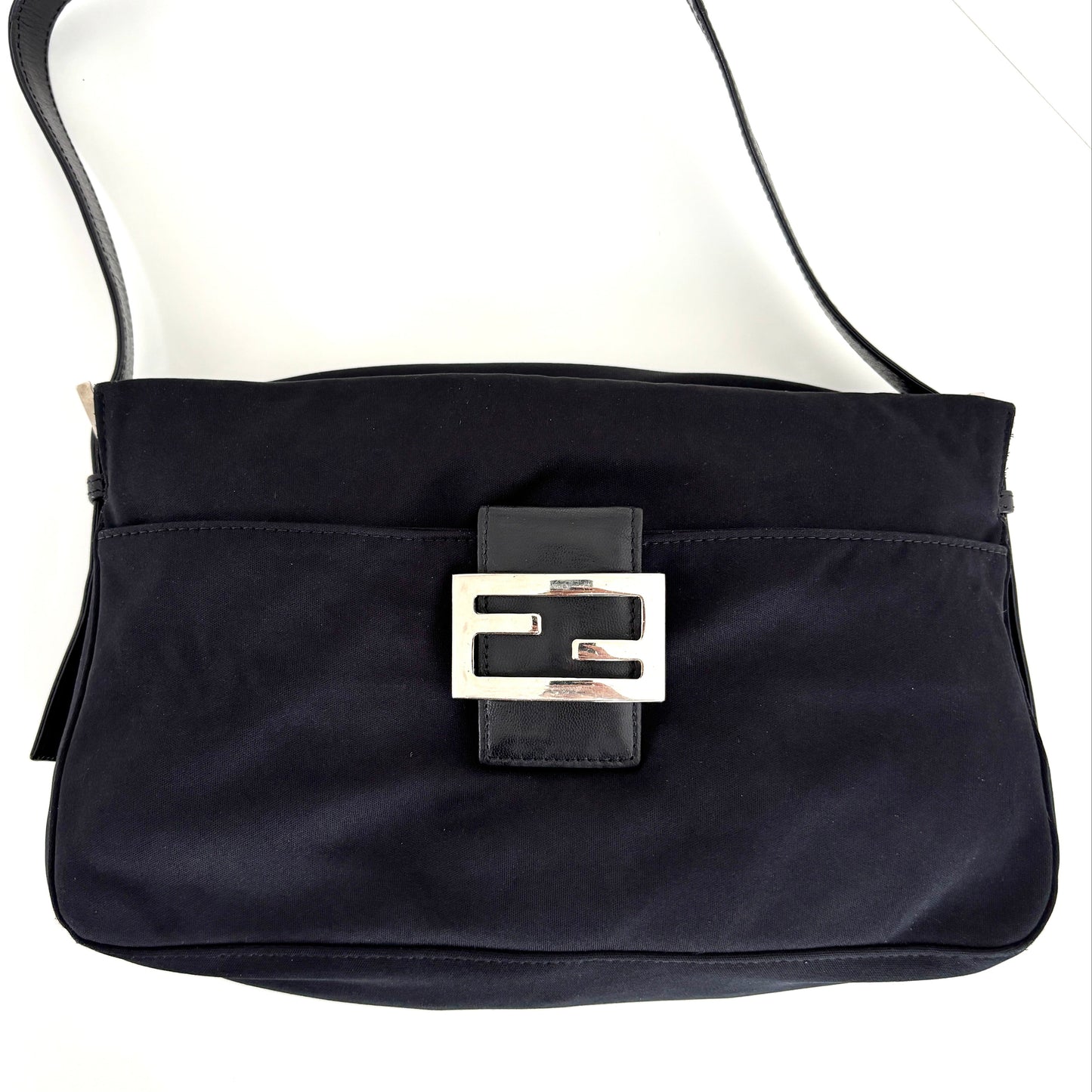 FENDI Neoprene Baguette Black