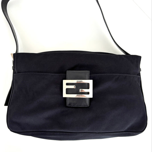 FENDI Neoprene Baguette Black