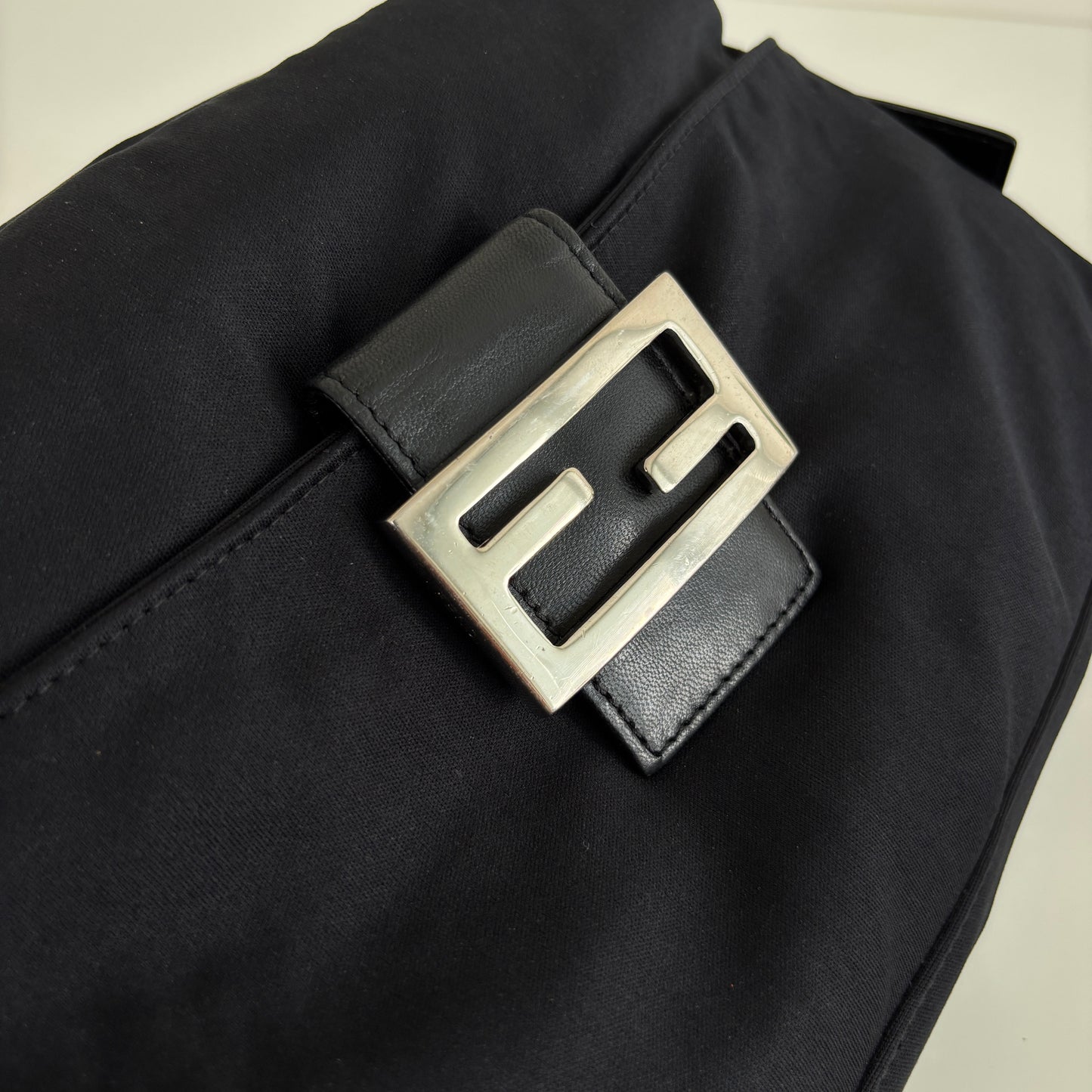 FENDI Neoprene Baguette Black