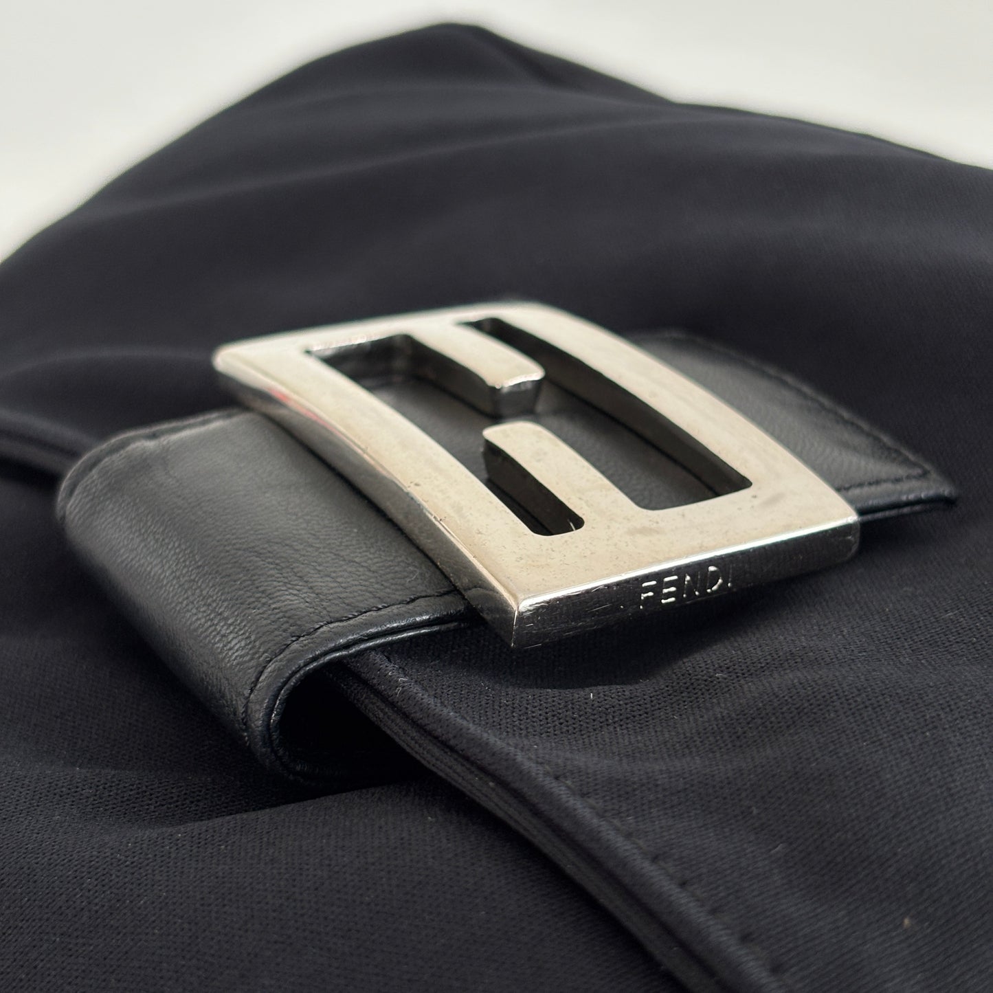 FENDI Neoprene Baguette Black