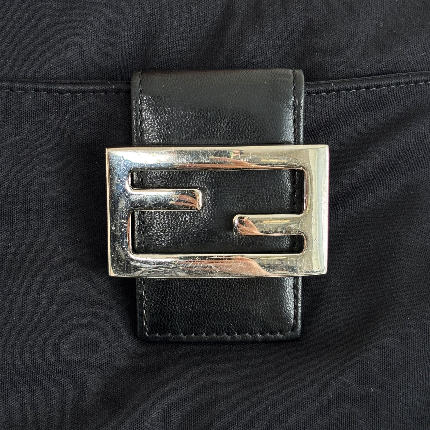 FENDI Neoprene Baguette Black