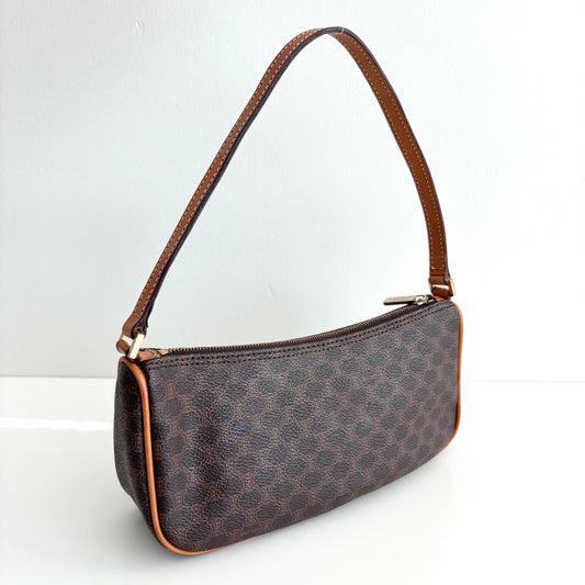 CELINE Macadam Canvas Pochette Brown