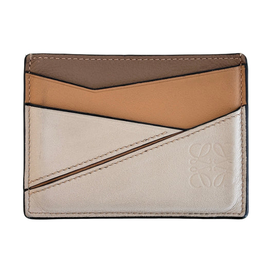 LOEWE Leather Puzzle Cardholder Multicolor