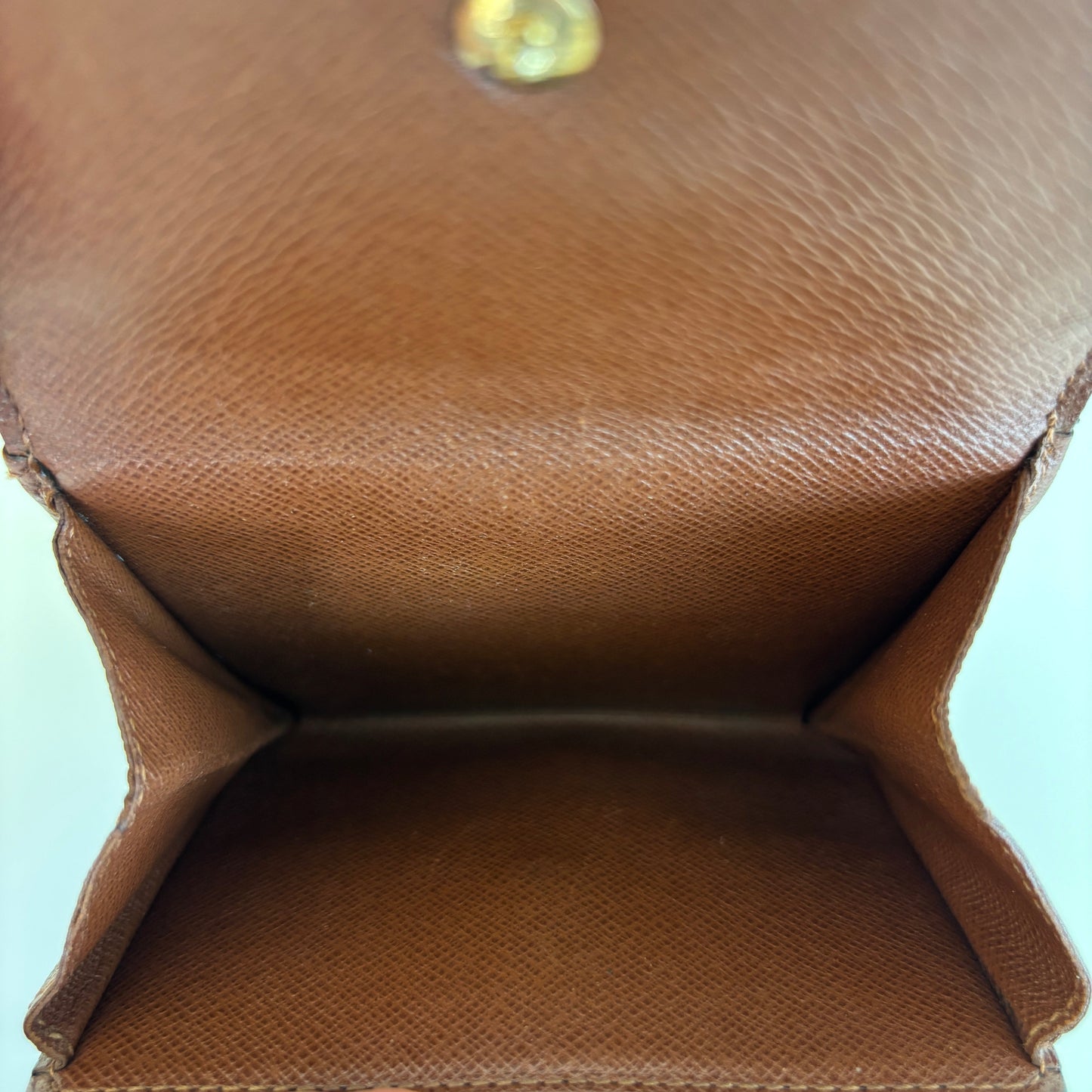 LOUIS VUITTON Monogram Canvas Elise Wallet Brown