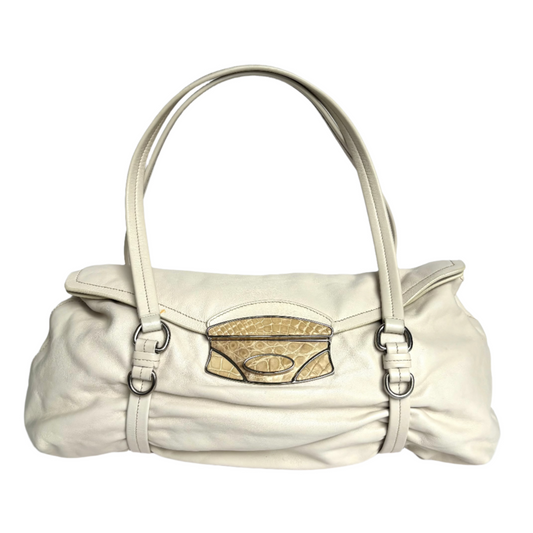 PRADA Crocodile Trim Easy Bag