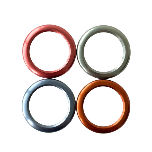 GUCCI Metal Bezels Set of 4 Multicolor
