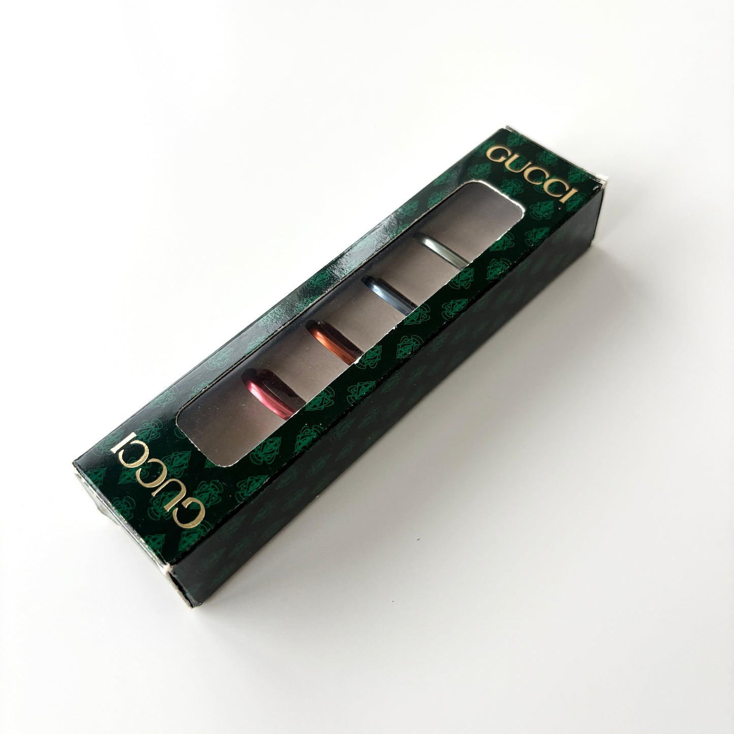 GUCCI Metal Bezels Set of 4 Multicolor