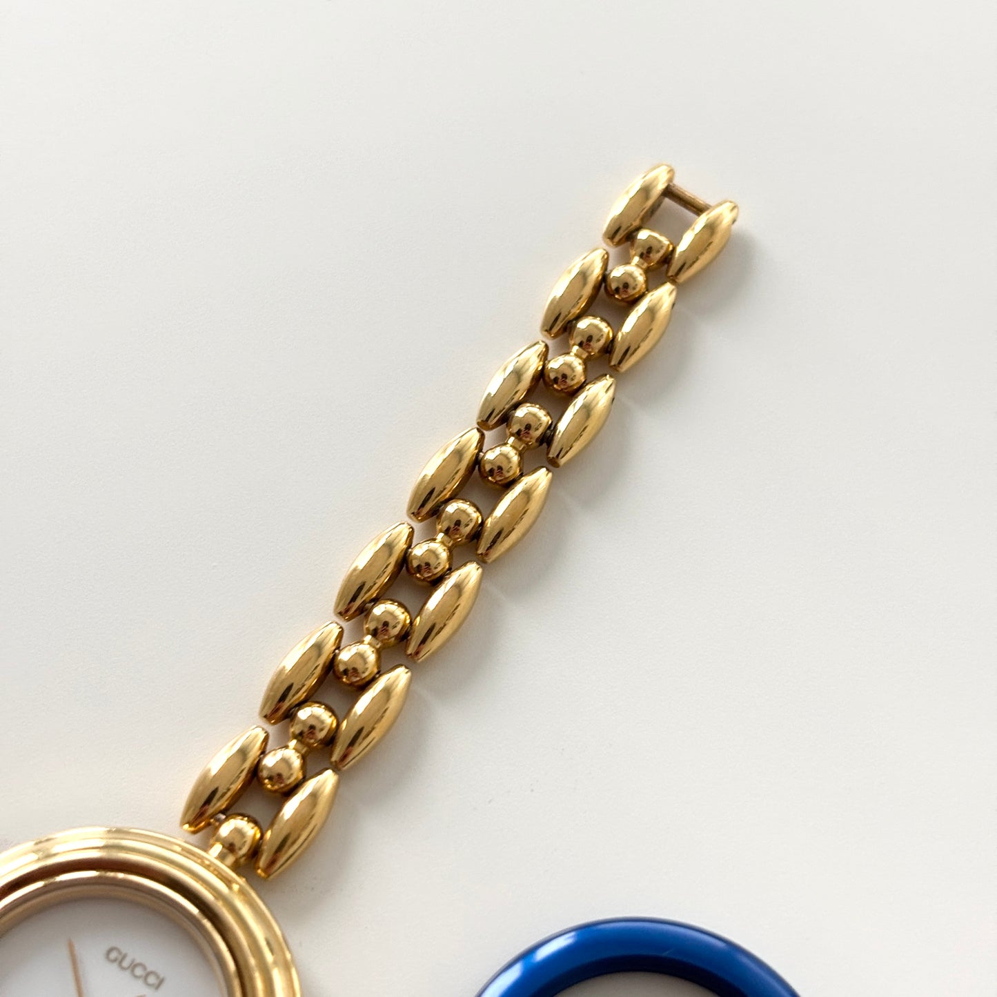 GUCCI Change Bezel Watch Rice Link + 5 Bezels