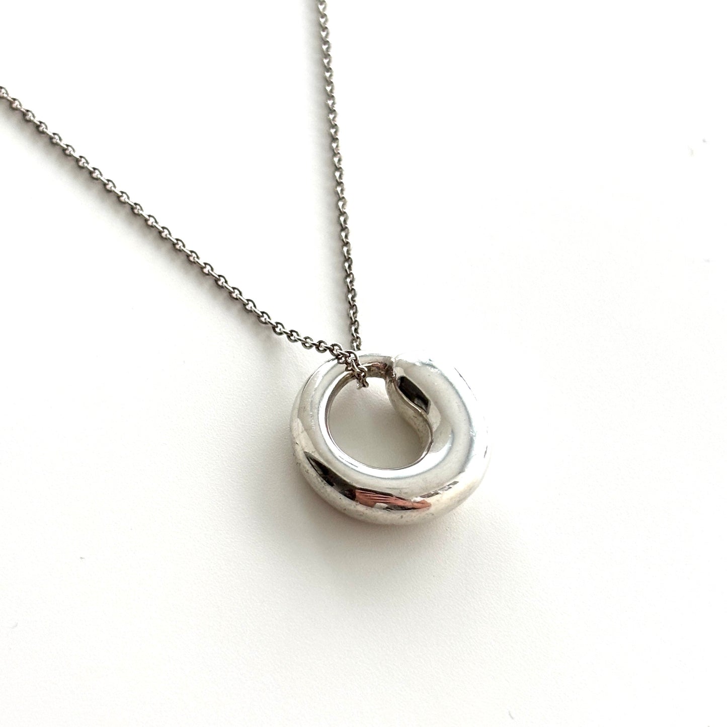 TIFFANY & CO Eternal Circle Necklace Silver