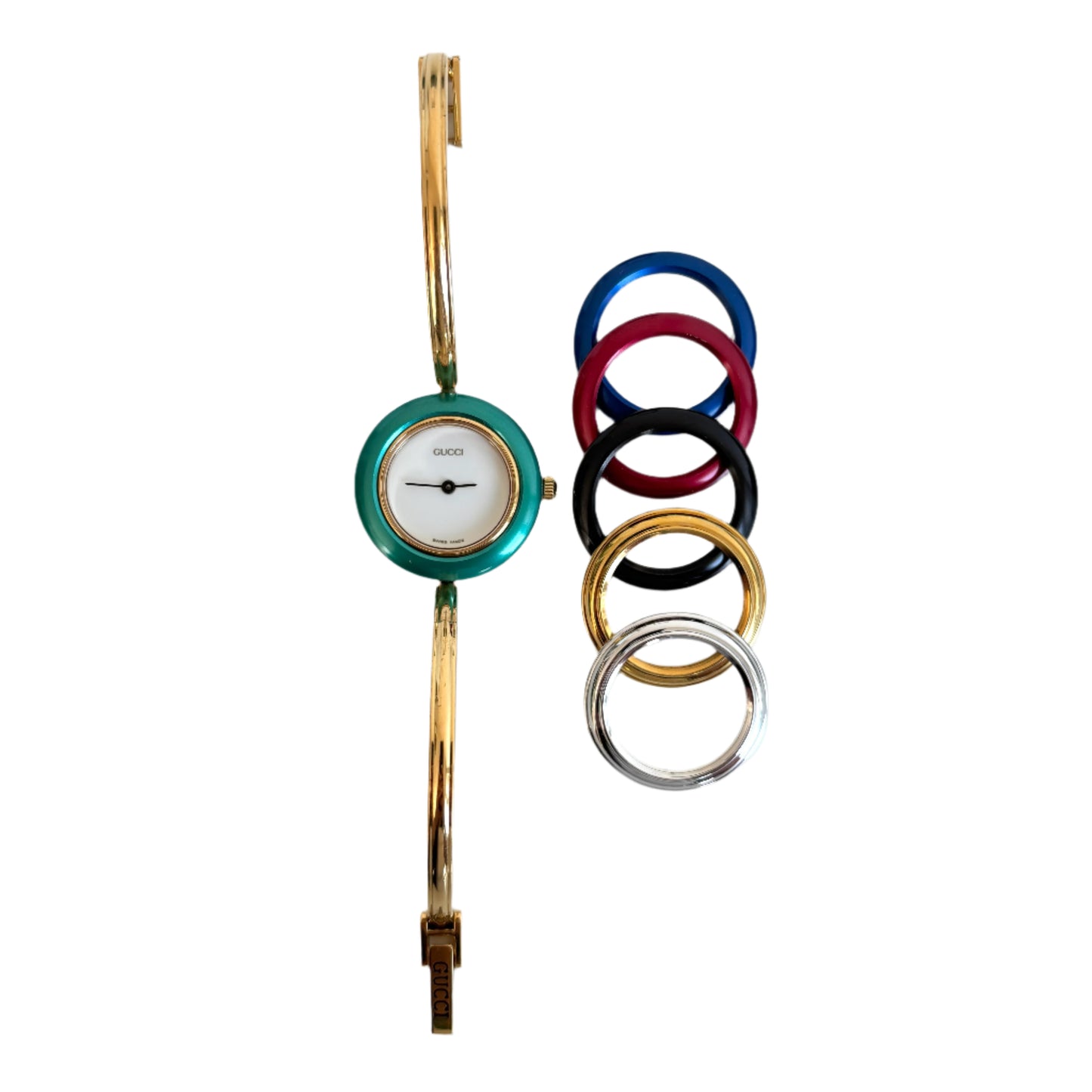 GUCCI Change Bezel Bangle Multicolor Watch