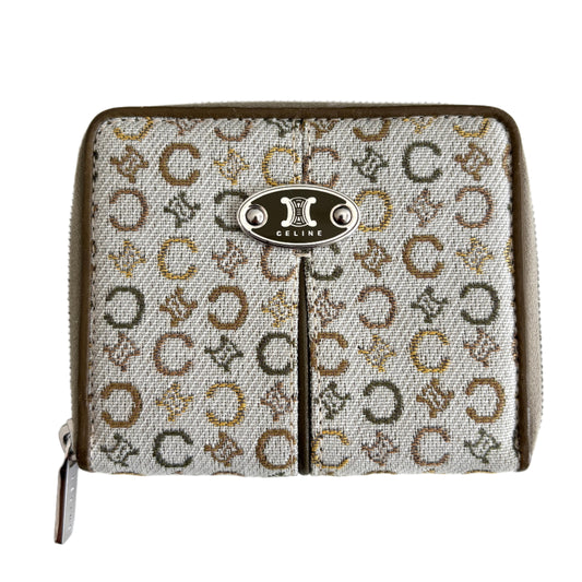 CELINE Triomphe Monogram Canvas Wallet