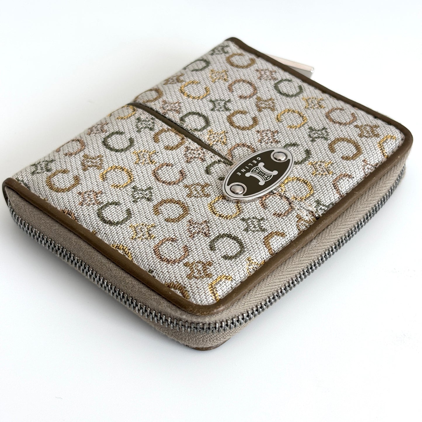 CELINE Triomphe Monogram Canvas Wallet