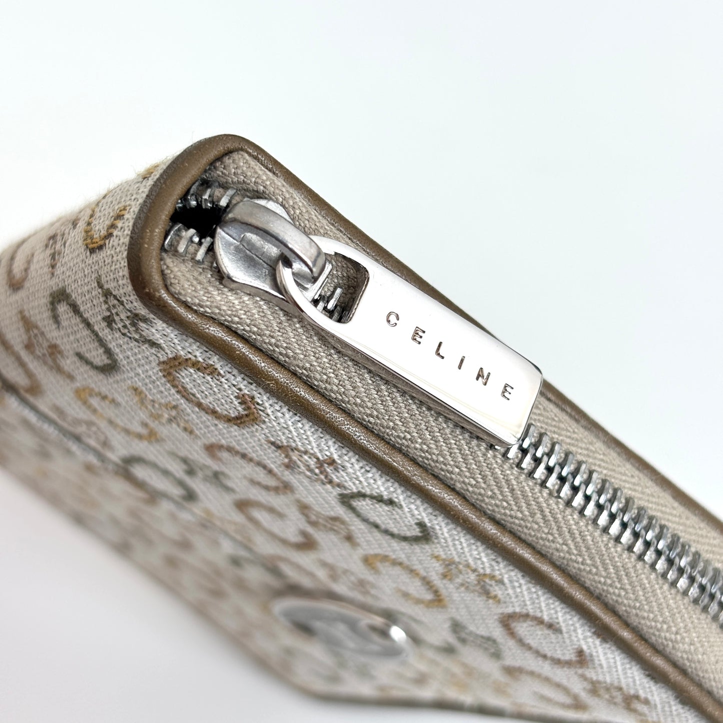 CELINE Triomphe Monogram Canvas Wallet