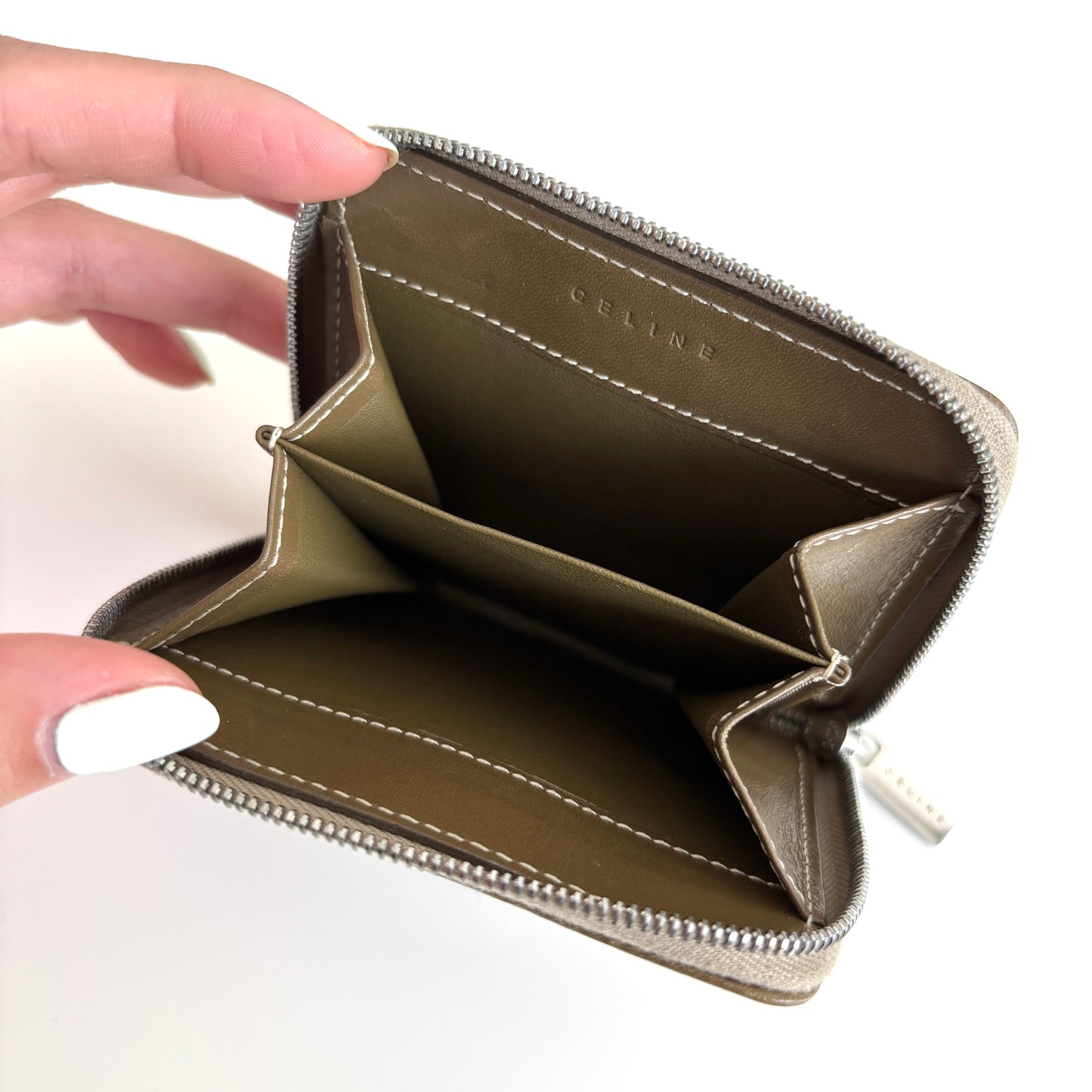 CELINE Triomphe Monogram Canvas Wallet