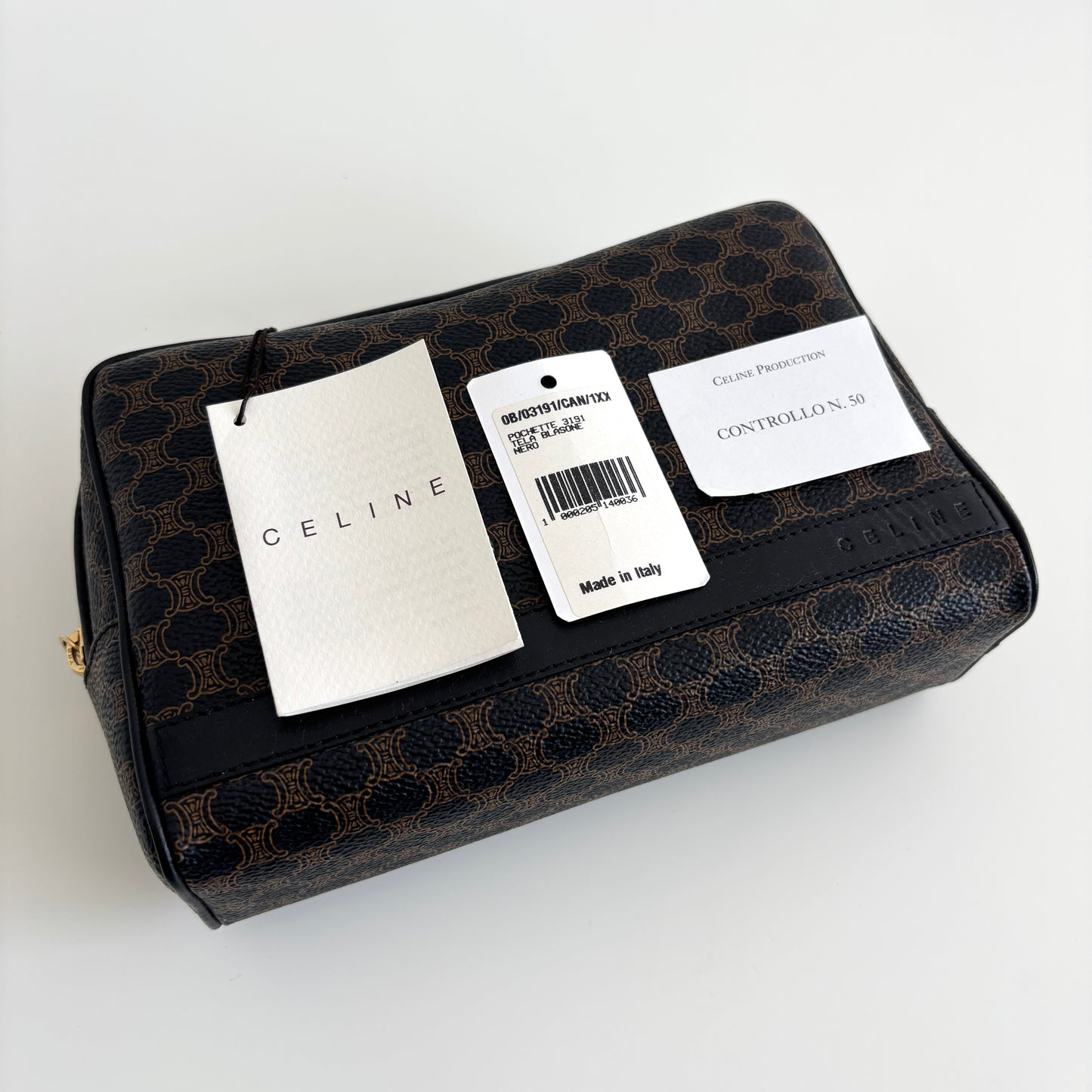 CELINE Macadam Canvas Pouch