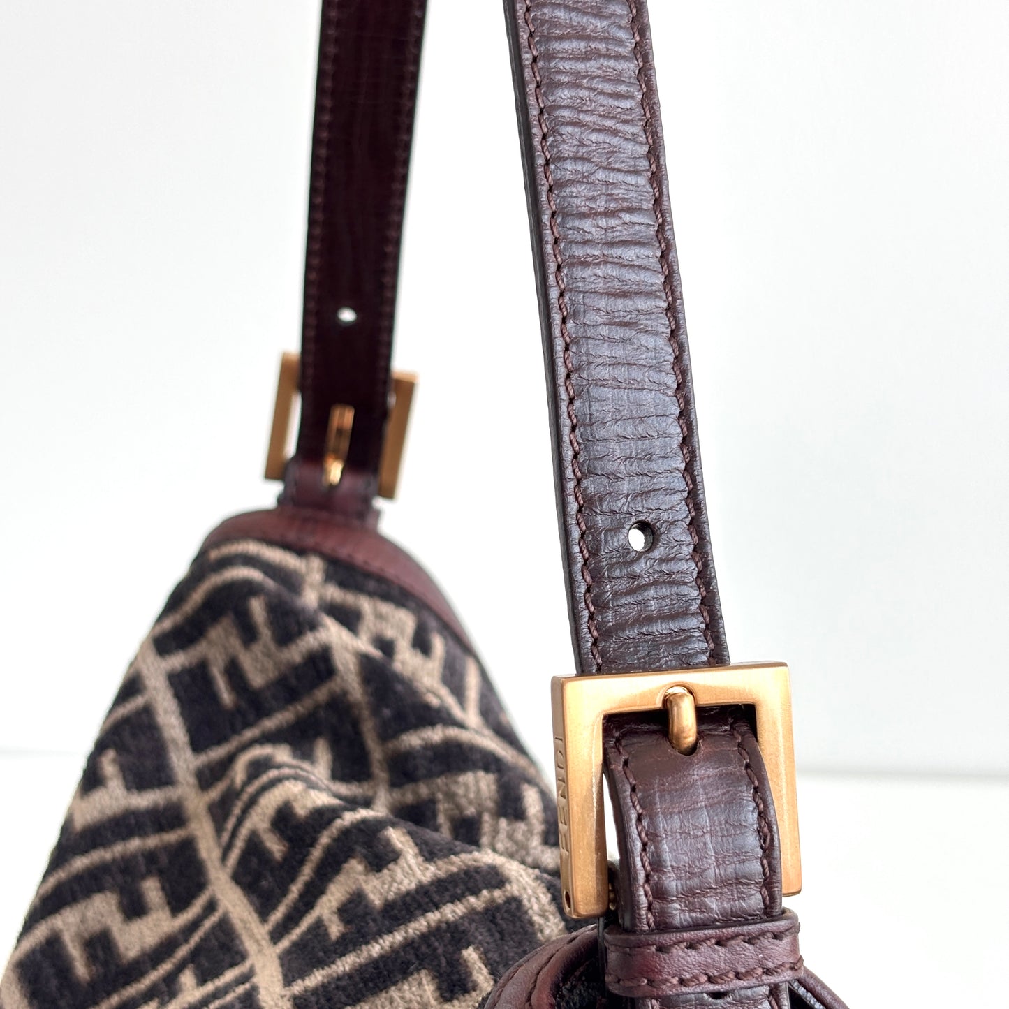 FENDI Zucca Velvet Mamma Baguette