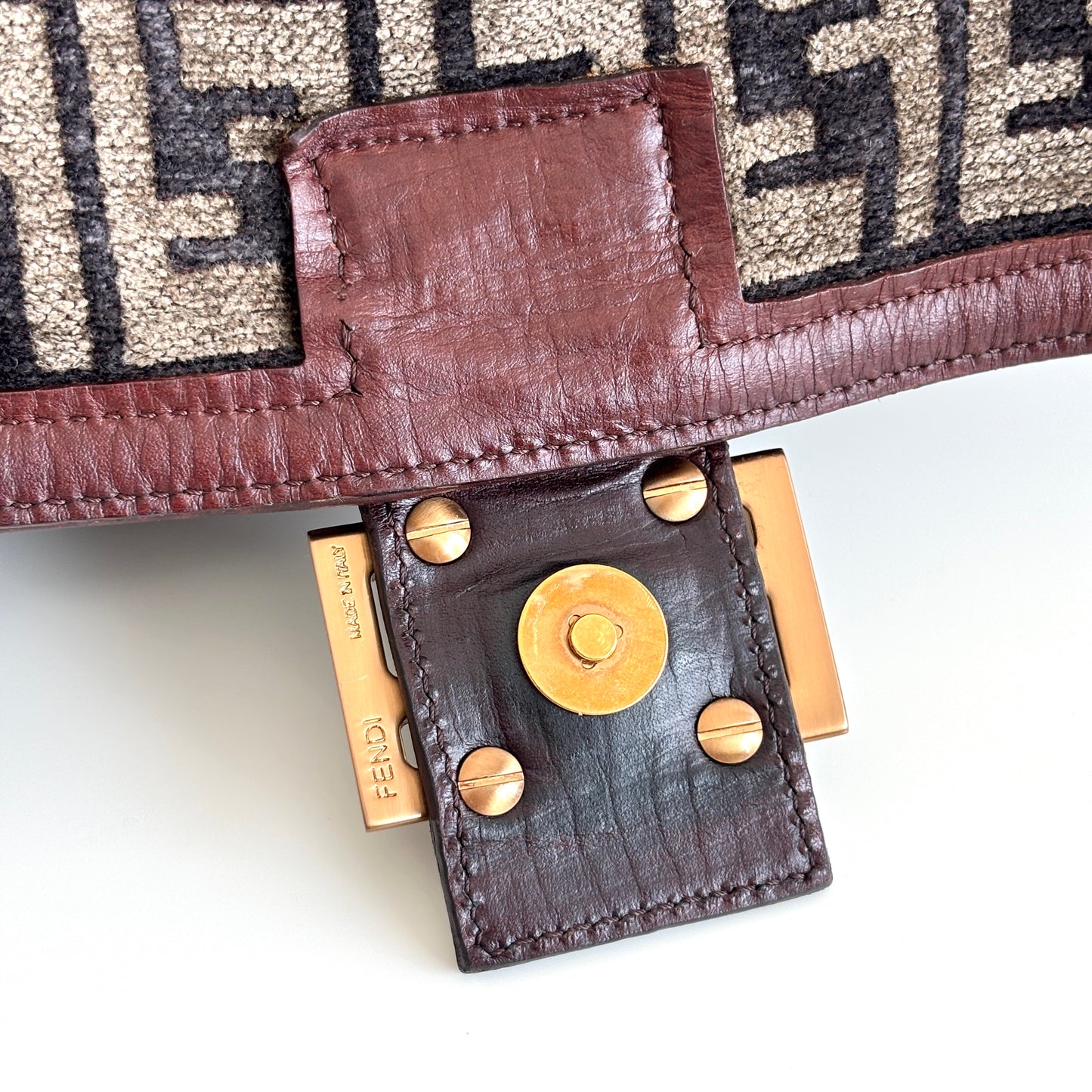 FENDI Zucca Velvet Mamma Baguette