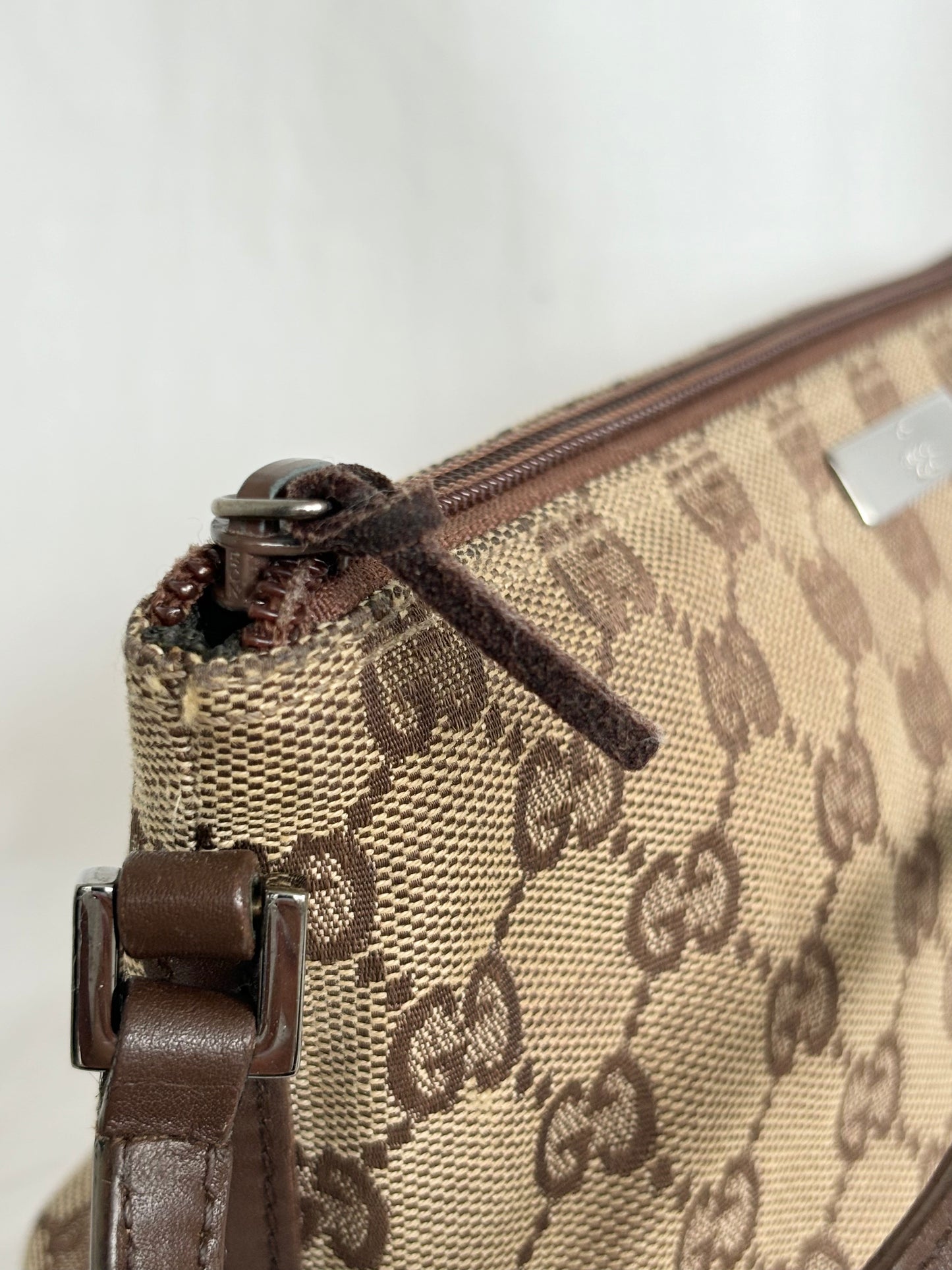 GUCCI Monogram Boat Pochette
