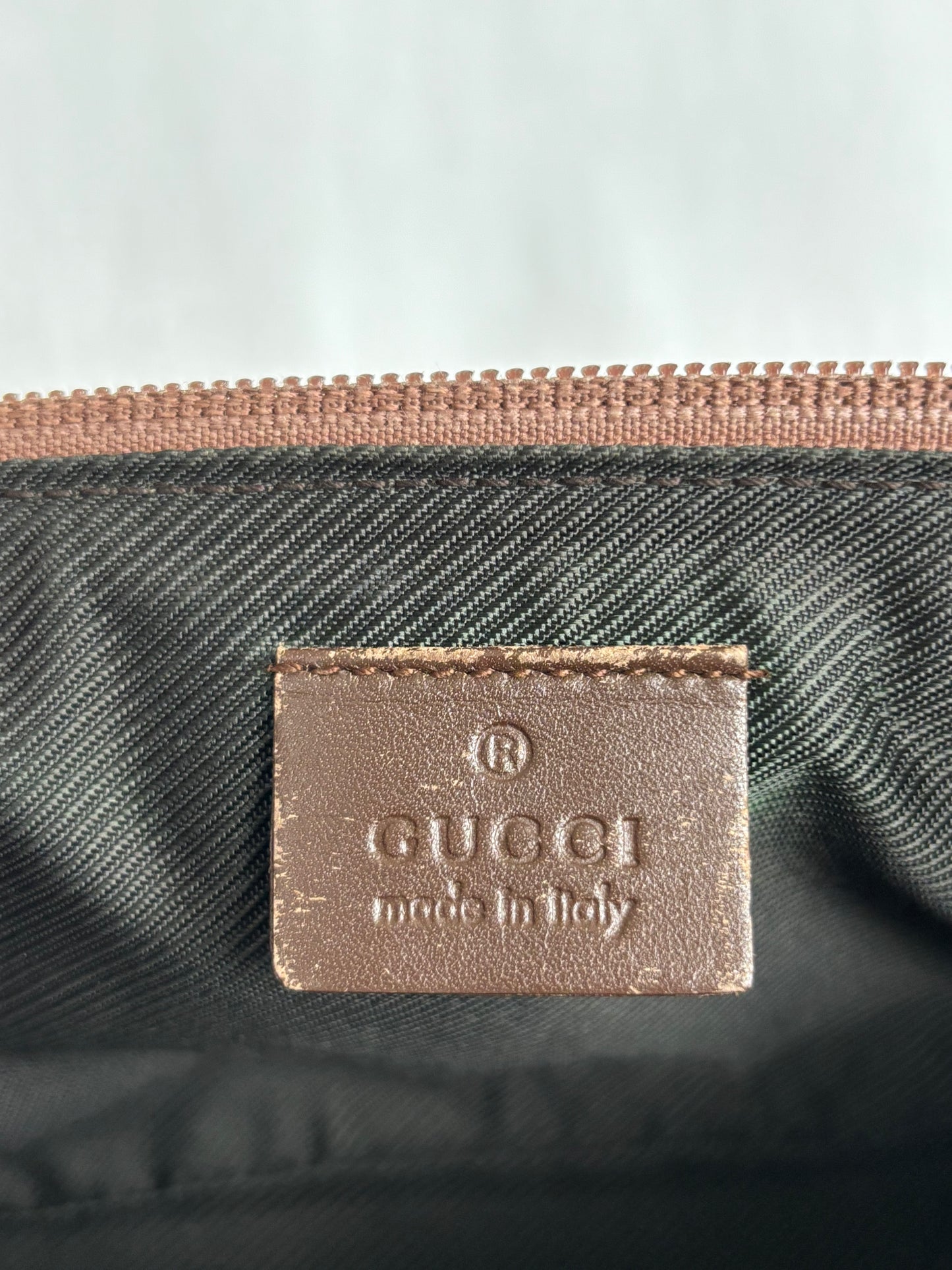 GUCCI Monogram Boat Pochette
