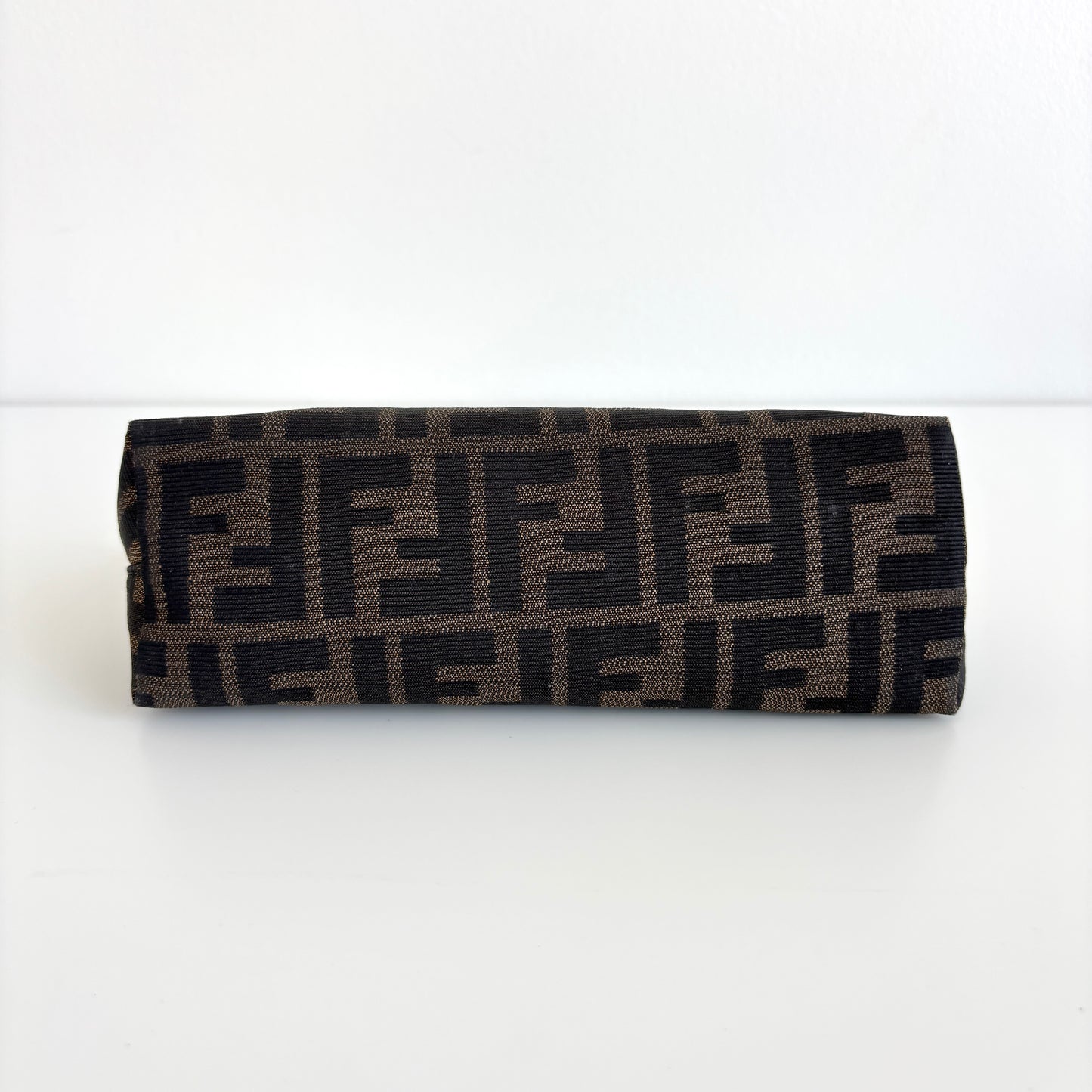 FENDI Zucca Canvas Pouch with Chain