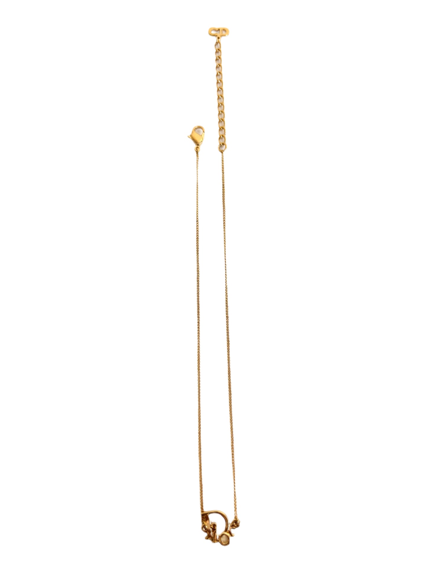 DIOR Logo Necklace Gold-plated