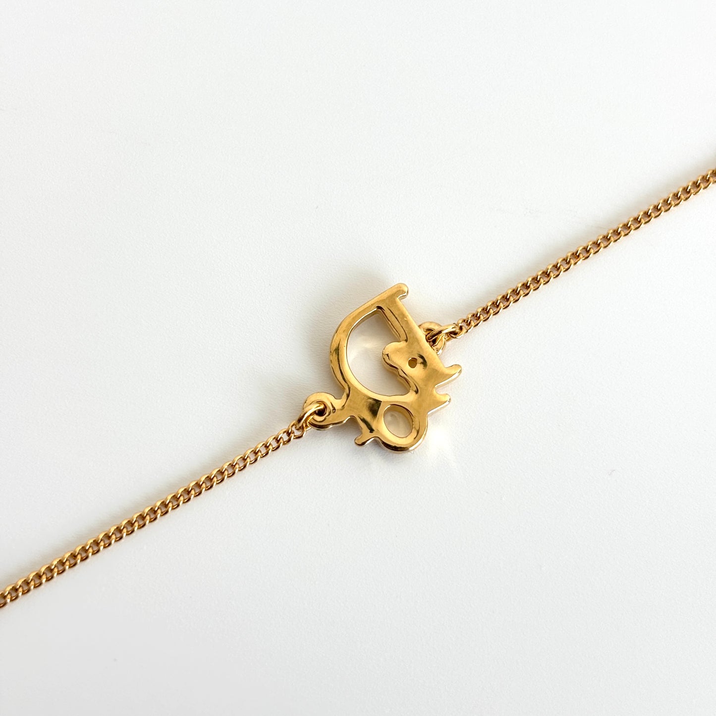 DIOR Logo Necklace Gold-plated