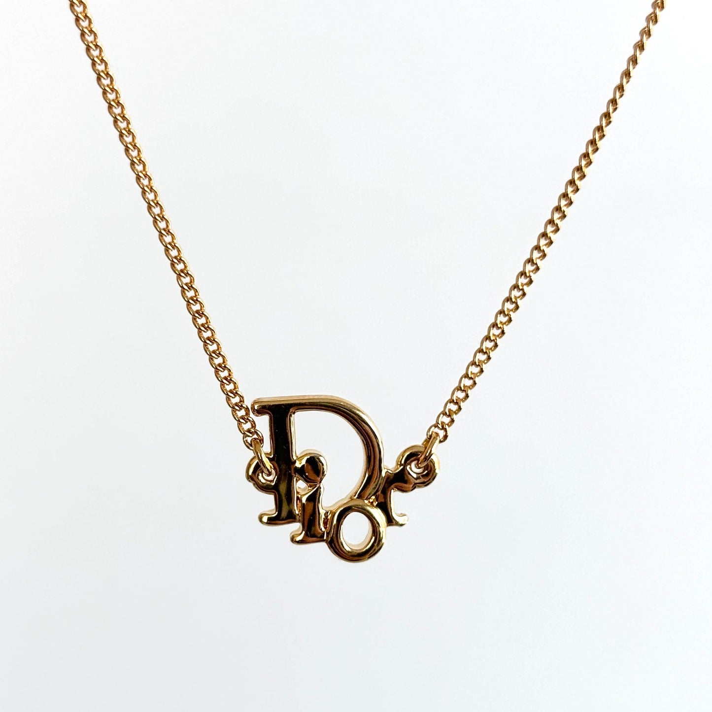 DIOR Logo Necklace Gold-plated