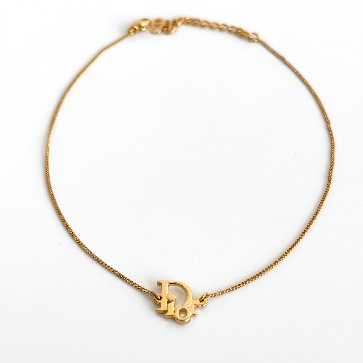 DIOR Logo Necklace Gold-plated