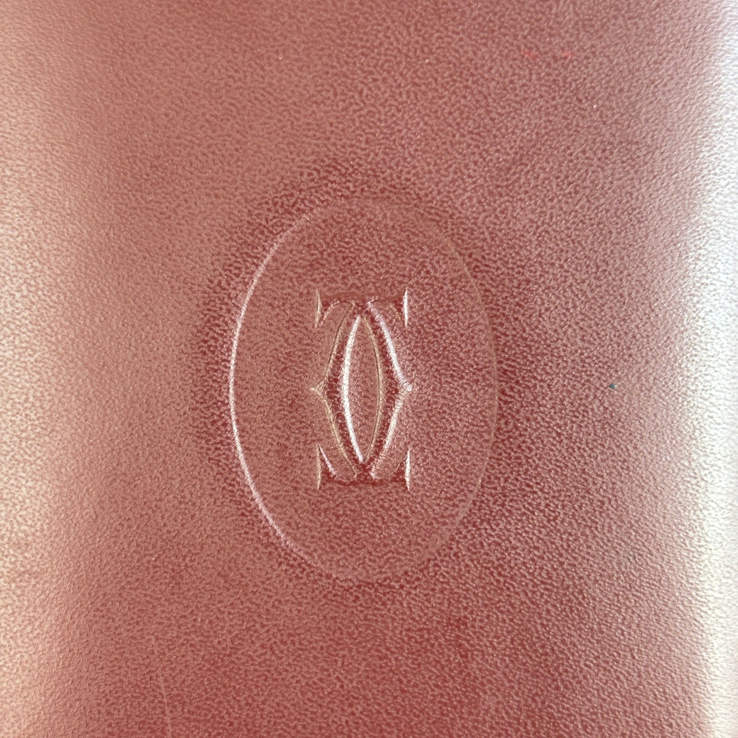CARTIER Leather ID Wallet Burgundy