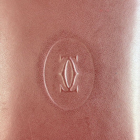 CARTIER Leather ID Wallet Burgundy