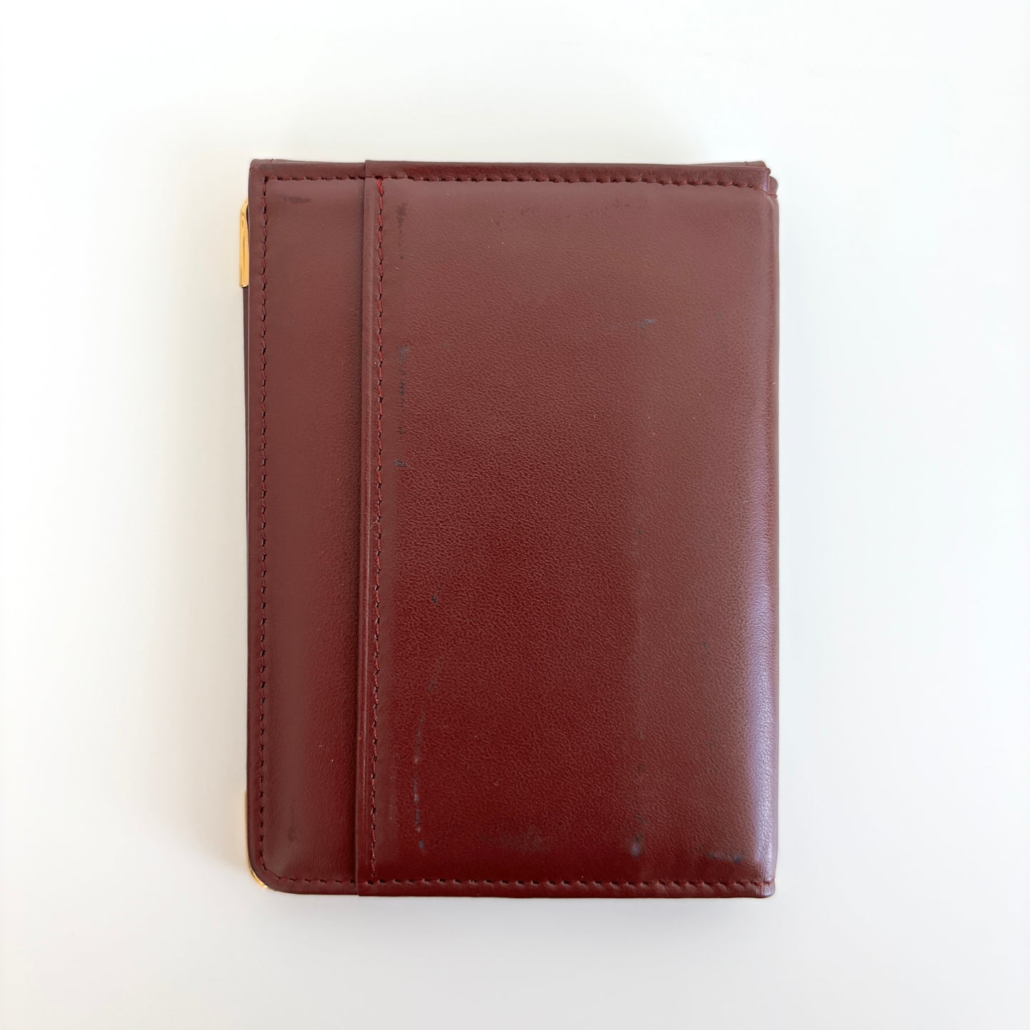 CARTIER Leather ID Wallet Burgundy