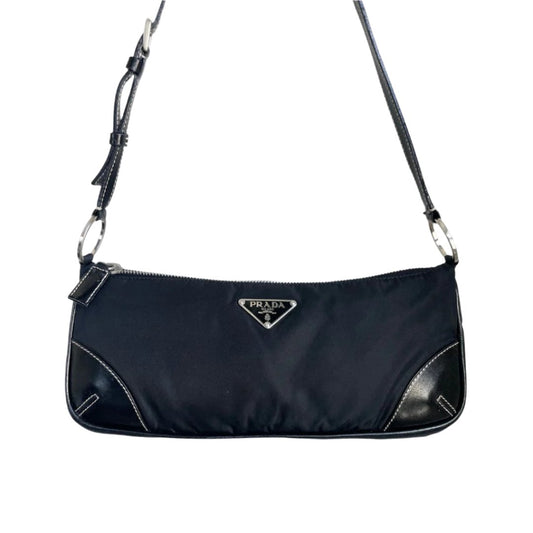PRADA Nylon Leather Shoulder Bag