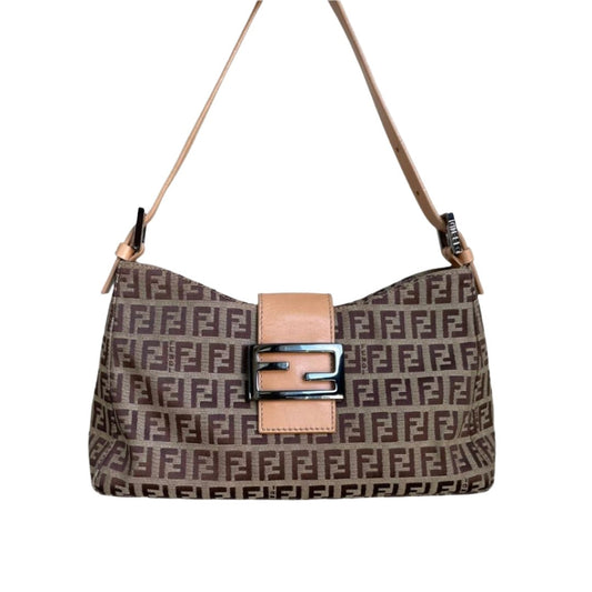 FENDI Zucchino Mini Croissant Baguette Bag