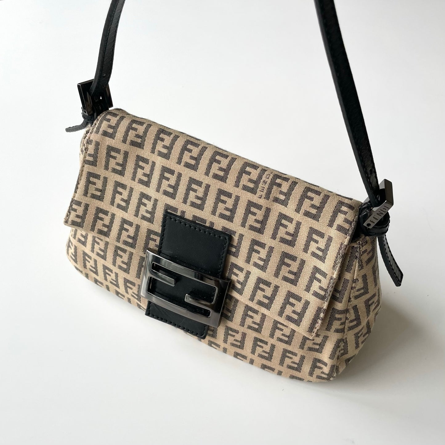 FENDI Zucchino Mini Baguette Bag