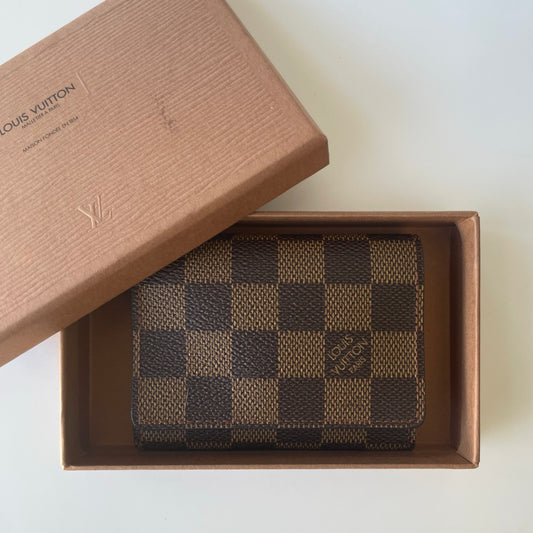 LOUIS VUITTON Card Wallet Damier Ebene